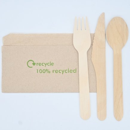 Recyclable Wooden Cutlery Set