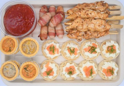 Festive Meat Canape Platter - 4-10 people (from £4.68pp)