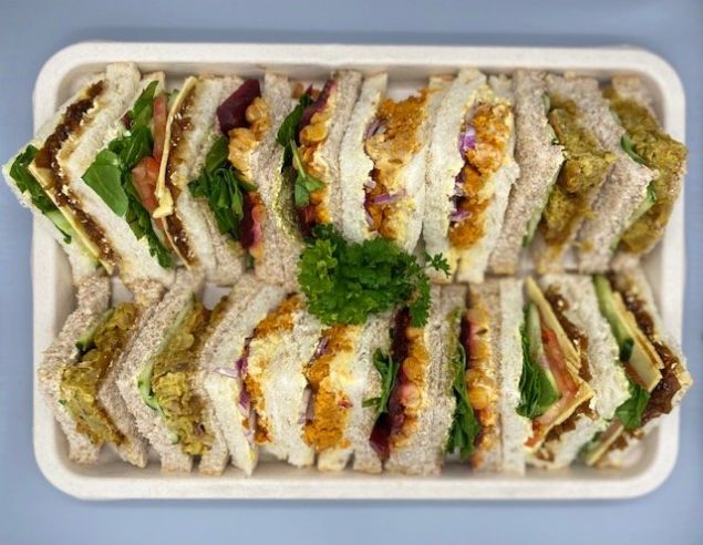 Platter of Healthy Vegan Sandwiches 